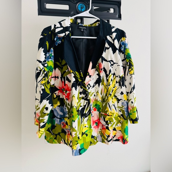 Notations Women's Floral Blouse - Black, Green, Red, Yellow - Picture 3 of 6